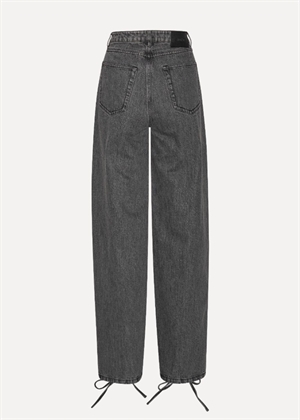 Laced wide leg jeans Black Washed ROTATE By Birger Christensen